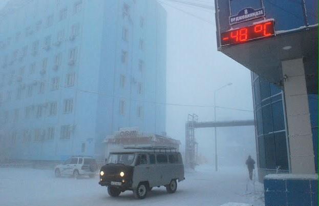 En Yakutsk se puede vivir a -48 C... increíble
